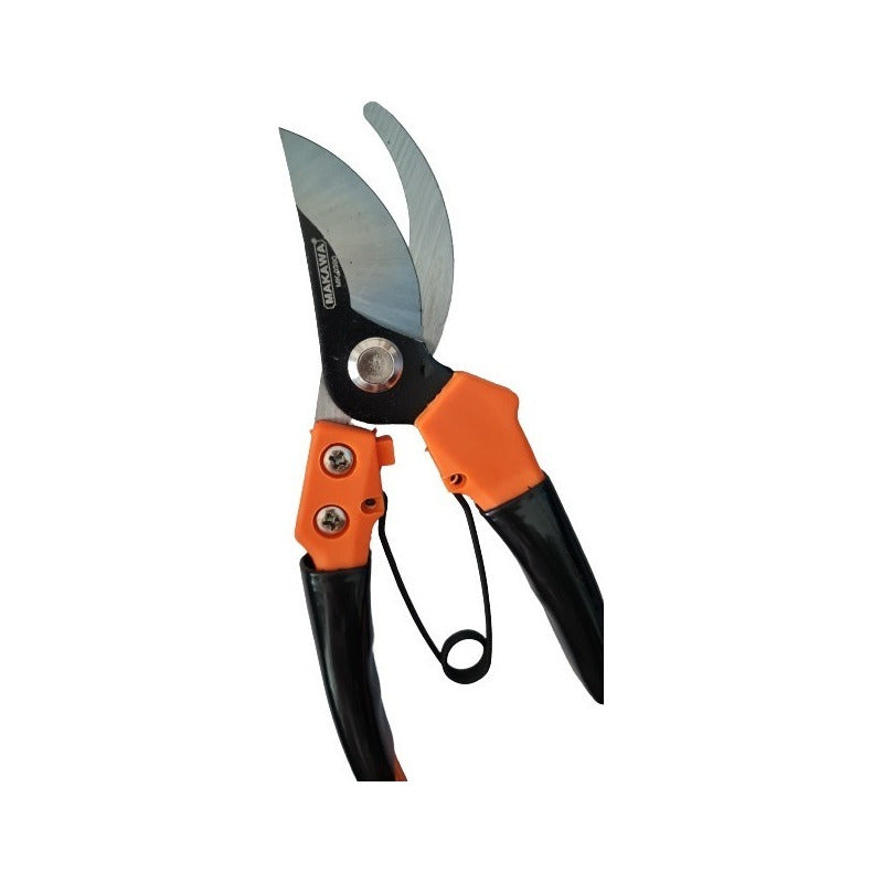 Tijera Para Podar - 8 Pulgadas - Makawa Color Negro/naranja