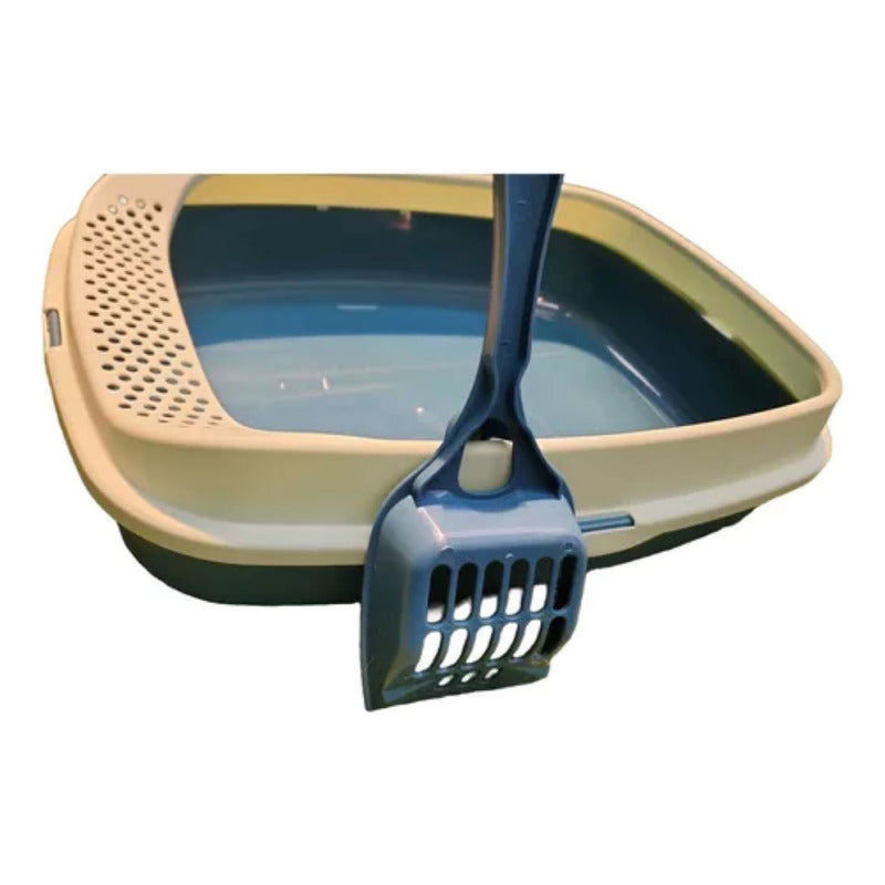 Arenero Con Pala Resistente Y Comodo Para Gatos