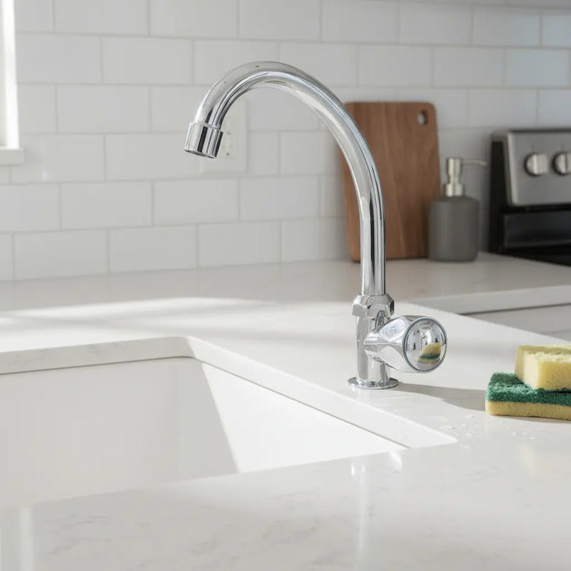 Llave Lavacopas Plus Taumm Color Plateado Brillante