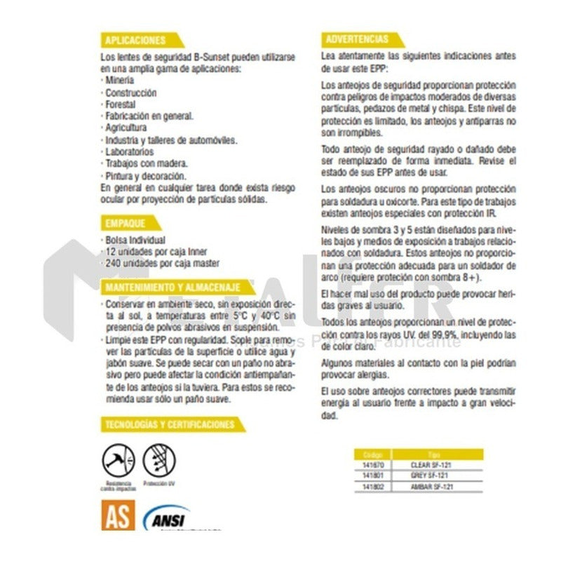 Lentes De Seguridad (antiparra Spy)