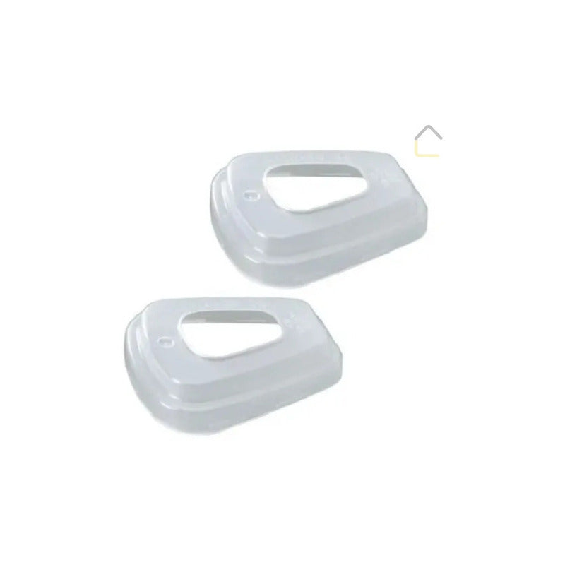 Respirador De Máscara 3m 6200 Con 1 Par De Cartuchos Químicos Para Vapores Orgánicos Tam M