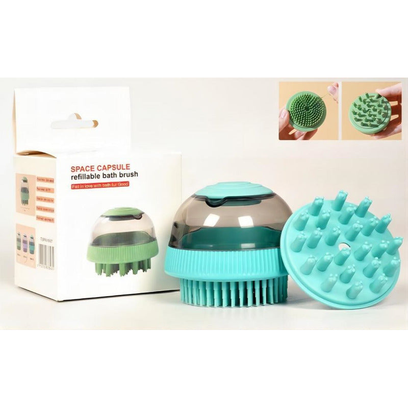 Cepillo Baño Masajeador Abrillantador Peluquería Perro Gato