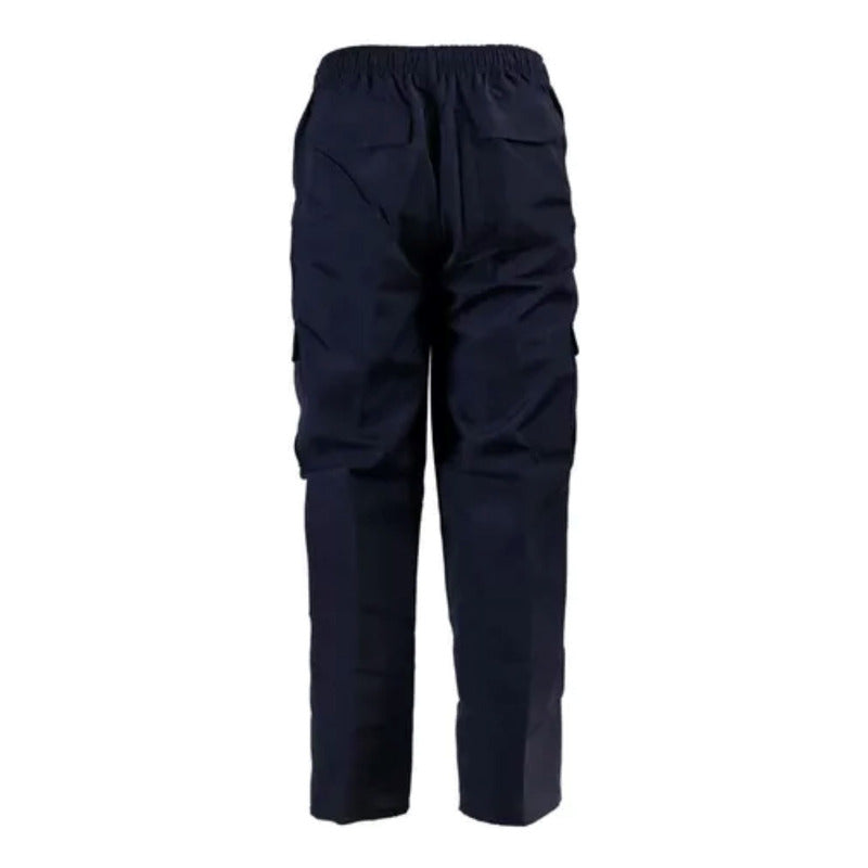 Pack Parka Termica Azul Impermeable + Pantalón Forro Polar