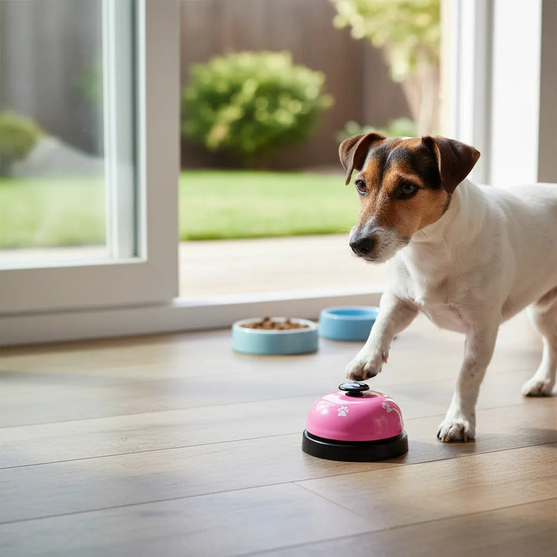 Campana De Entrenamiento Para Mascotas Perros Rosa