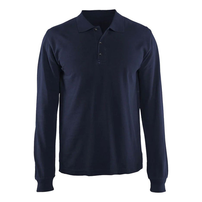 Polera De Trabajo Manga Larga Pique