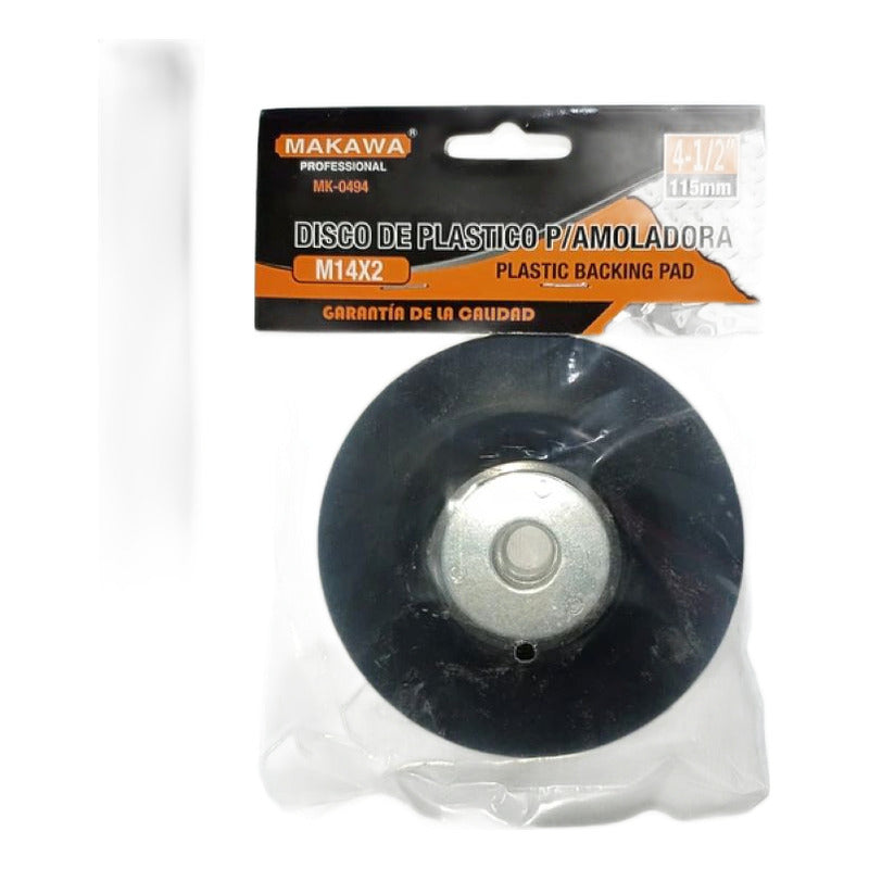 Disco Plástico P/ Esmeril - Plato Soporte Lija - 115mm