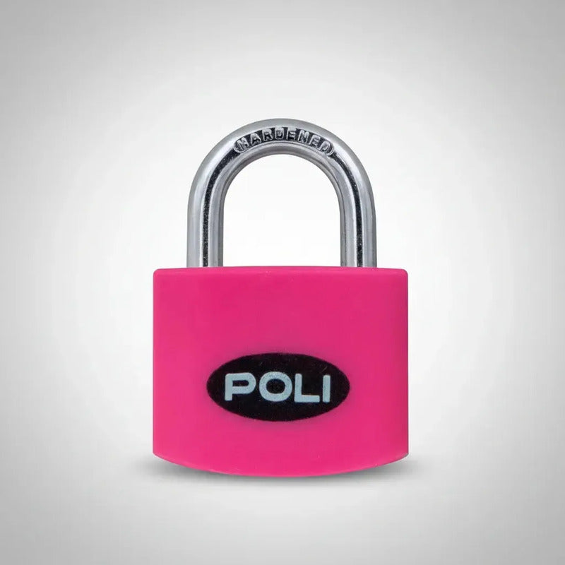 Candado Poli Pop 32 Mm Colores Color Fucsia