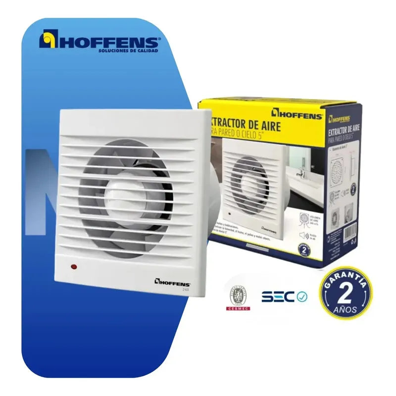 Hoffens Extractores 5 Pulgadas Eléctrico Blanco - 17.5 Cm - 17.5 Cm - 11.5 Cm