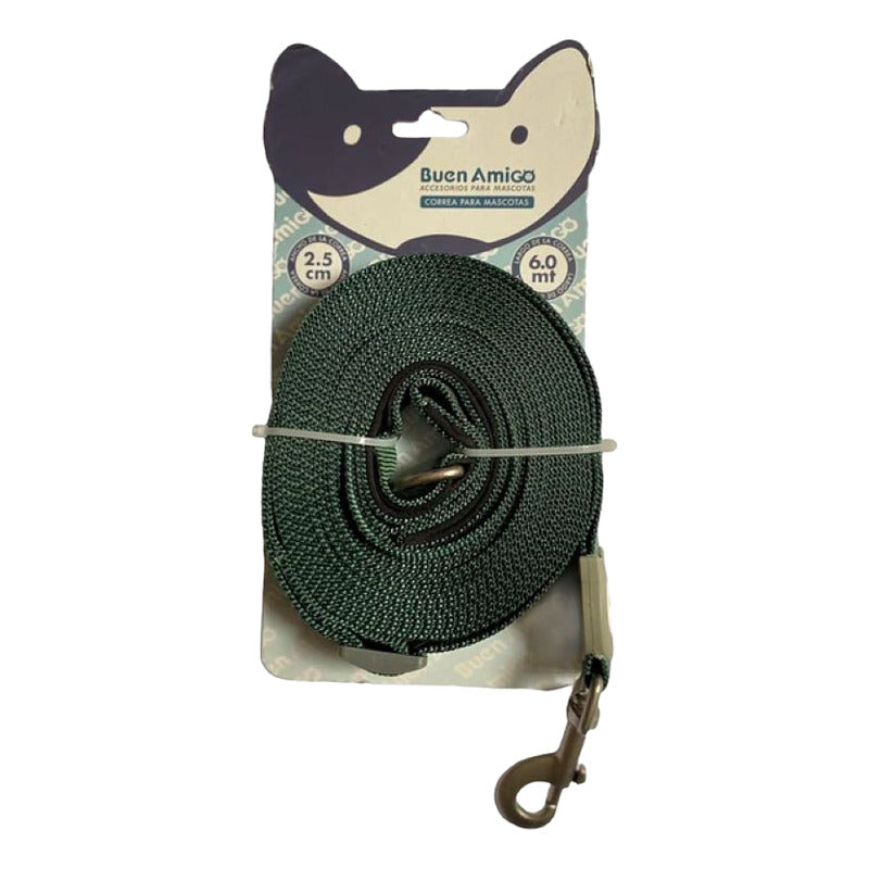 Correa Larga Para Perro Antideslizante 6 Metros X 2.5 Cm