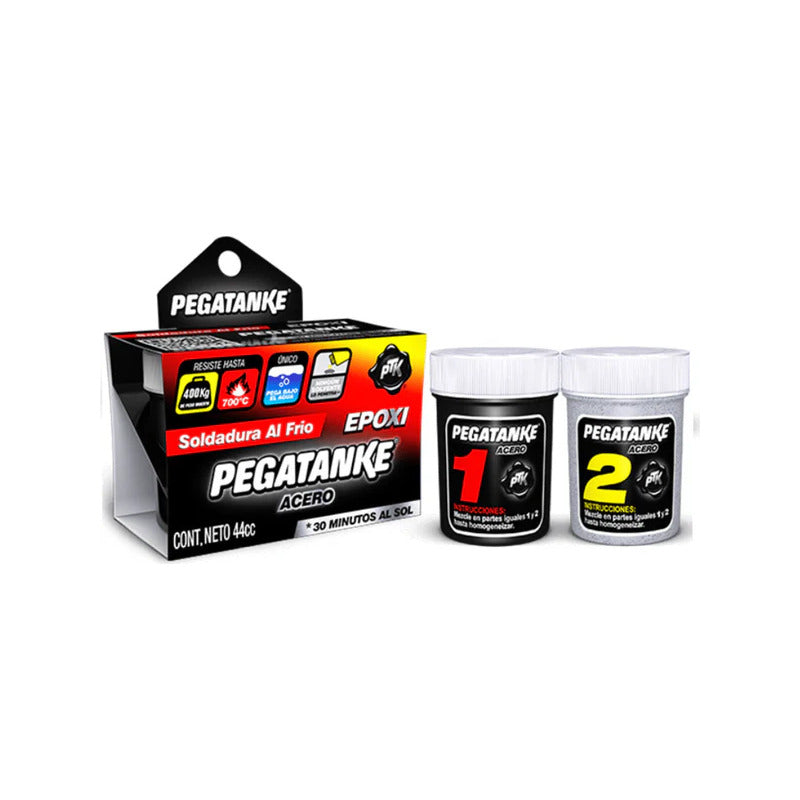 Pegamento Líquido Pegatanke Epoxy Acero Para Reparación Metales Hasta 700°c