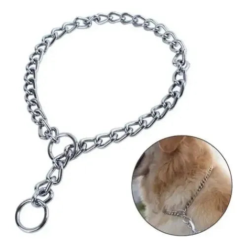 Collar De Adiestramiento Canino 55mm Color Cromo Oferta 2x1 Cromo