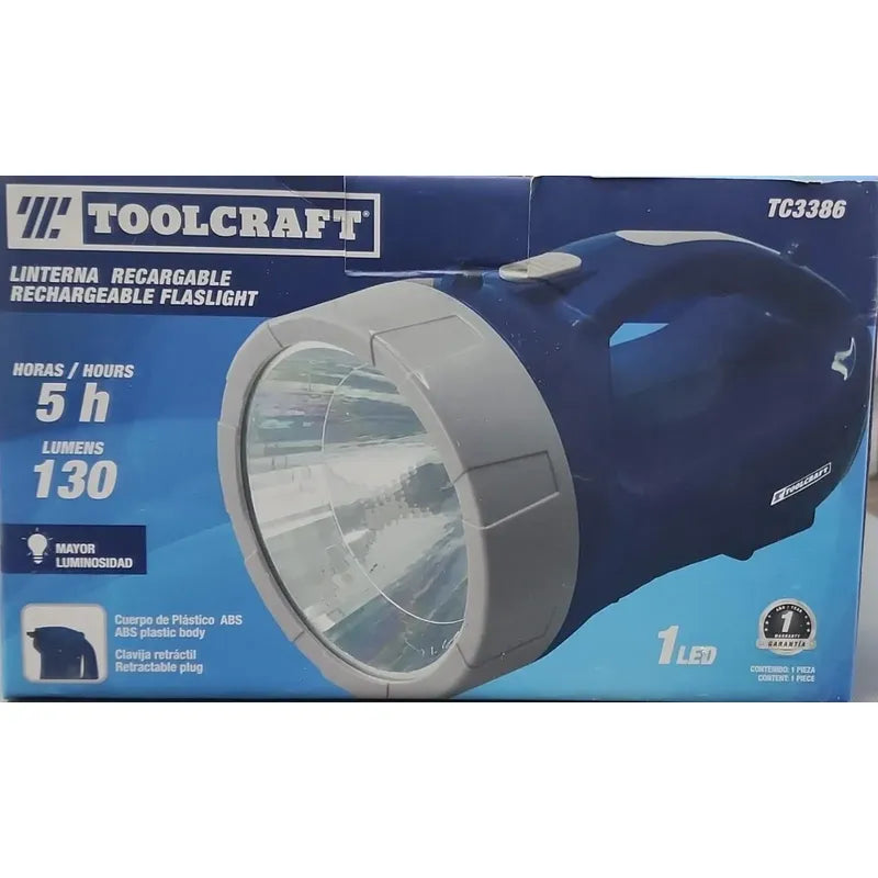 Linterna Táctica Recargable Linterna Recargable Blanco Azul/gris