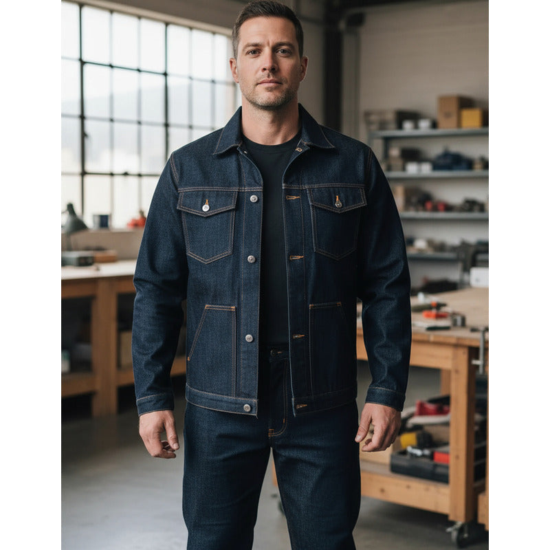 Slack Mezclilla, Ropa De Trabajo. Certificado. Azul Oscuro 54