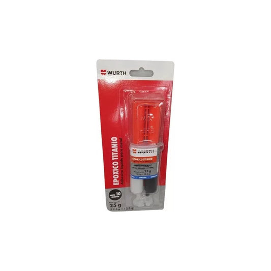 Adhesivo Liquido Para Metal Epóxico Titanio 25gr Wurth