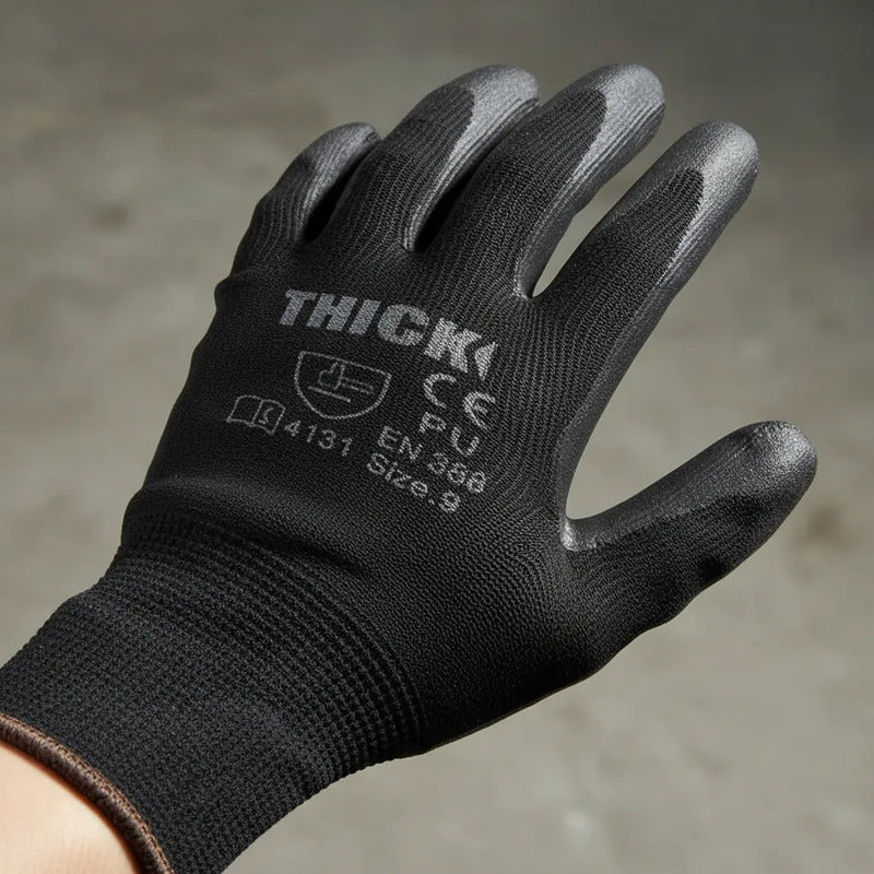 Guante Multiproposito Palma Pu Thick 12 Pares (talla 9 O 10) Talla 9