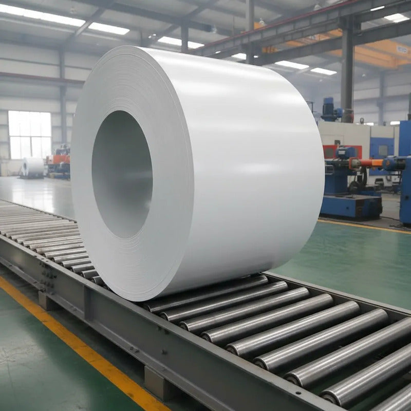Acero Prepintado 0.5mmx1220mm Rollo De 30 Metros Blanco.