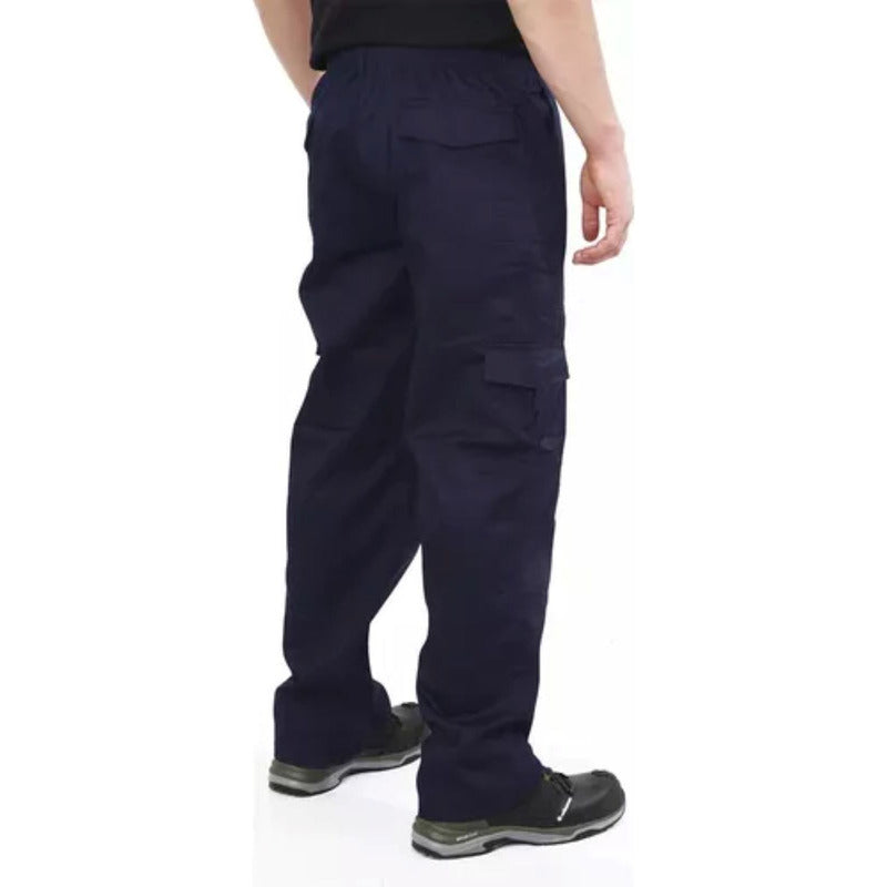 Pack Parka Termica Azul Impermeable + Pantalón Forro Polar