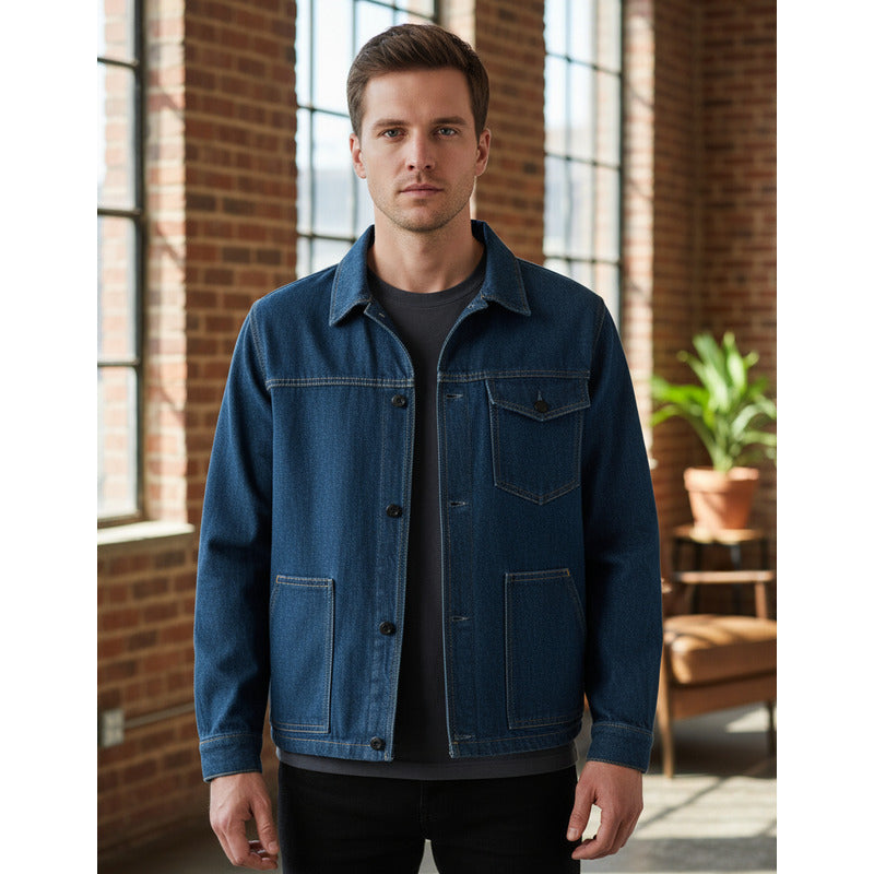 Chaqueta Slack Mezclilla Kumen Tallas 50 A 56 Y 58