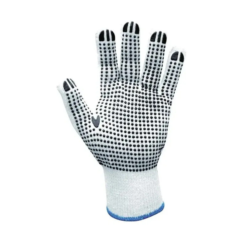 Guante Hilo 4 Hebras Pigmentado (12 Pares) Blanco