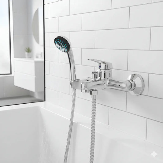Monomando Llave Grifo Para Tina Ducha Modelo Cincinnati Marca Pmb Cromado Cromo