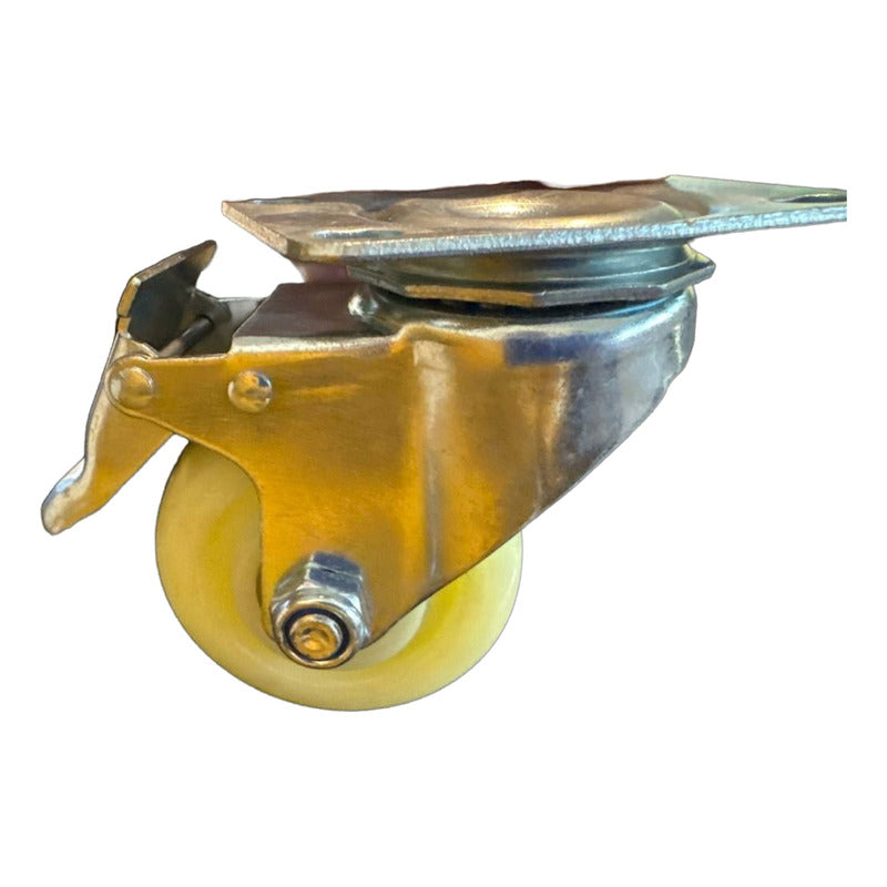 Pack 4 Ruedas Giratorias Con Freno 3 Pulgadas