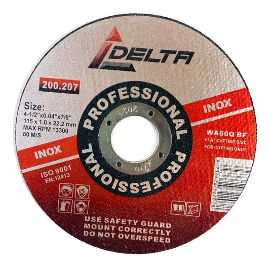 Disco Corte Inox Profesional  4 1/2  X 1mm(caja De 25 Un)