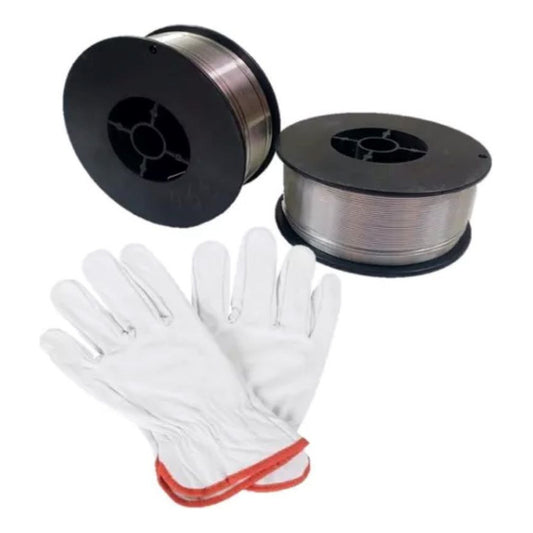 2 Soldaduras Mig Sin Gas 0.45kg 0.8mm Par Cabritilla S/forro