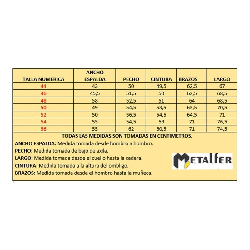 Chaqueta Mezclilla, Ropa De Trabajo. Certificado.