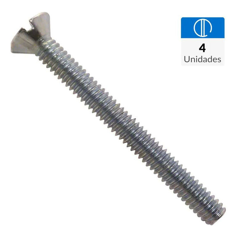 Perno Cocina Zincado Cabeza Plana  3/8  X 1  100un.
