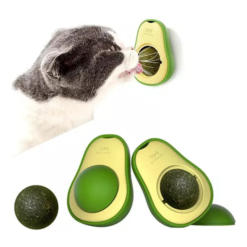 Juguete Palta Interactivo Bola Con Hierba Gatera Color Verde