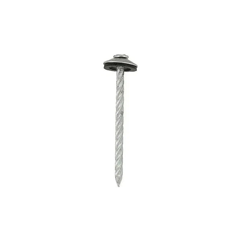Clavo Techo Galvanizado 1 3/4 Helicoidal  Doble Sello 50 U 3 Mm 4.5 Cm