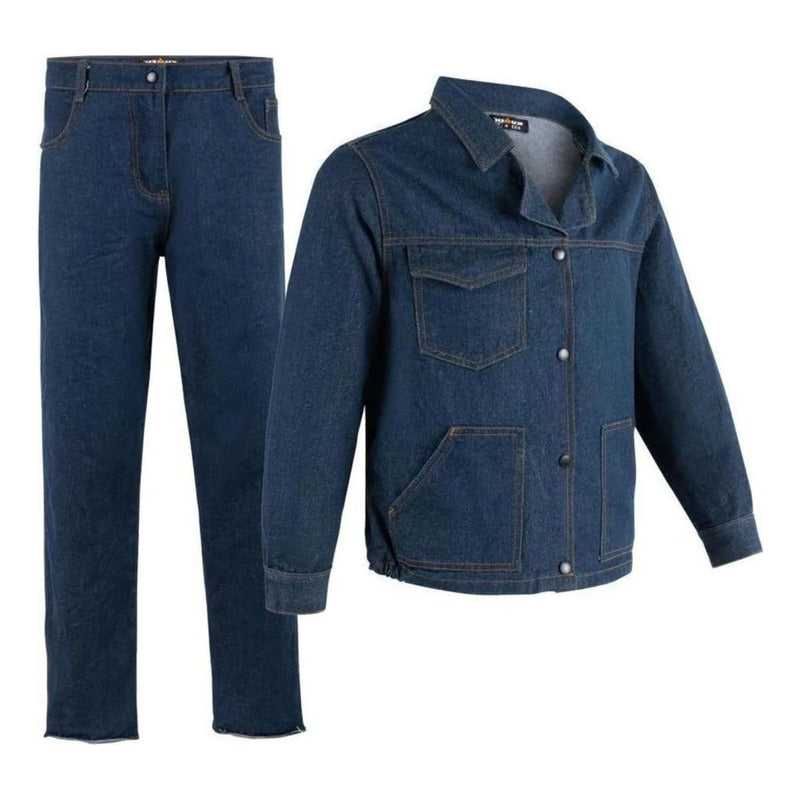 Slack Conjunto Crudo Mezclilla Kumen Certificado Talla Small