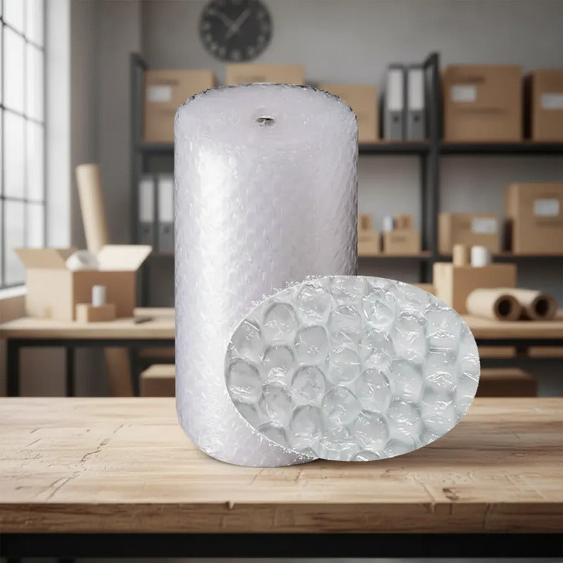Rollo Plástico Burbujas 10 Mts X  1mtrs Blanco