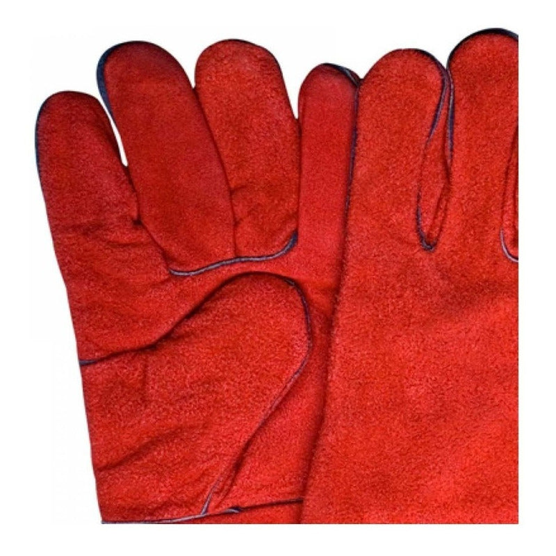 Guantes Descarne Soldador Rojo