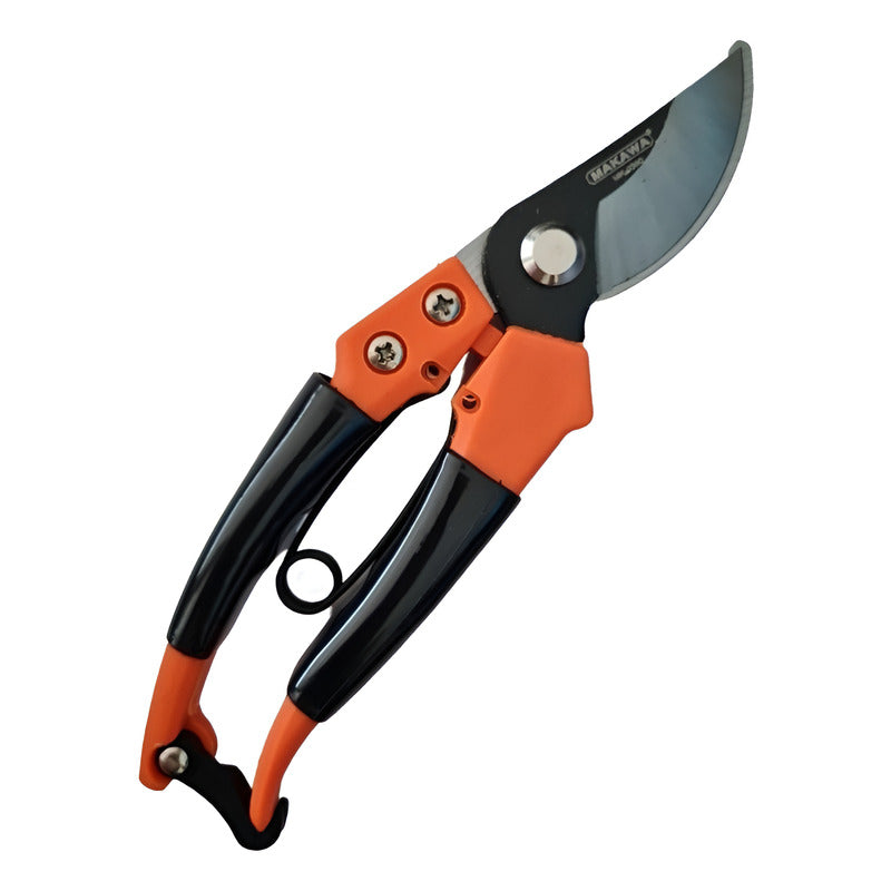 Tijera Para Podar - 8 Pulgadas - Makawa Color Negro/naranja