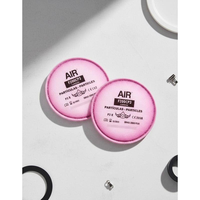 Filtro Rosado Air F200 Para Partículas Generico 3m Rosa Chicle