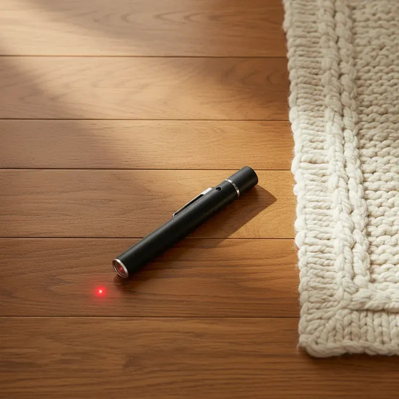 Laser Juguete Gato Interactivo Puntero Para Mascotas Negro