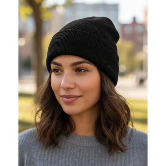 Gorro Lana Invierno Forro Interno Tela Polar Oferta 2x1 Negro Única Lisa