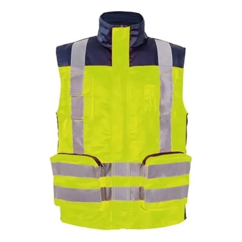 Chaleco Geólogo Bicolor Reflectante 360 Minero Amarillo Amarillo Xl