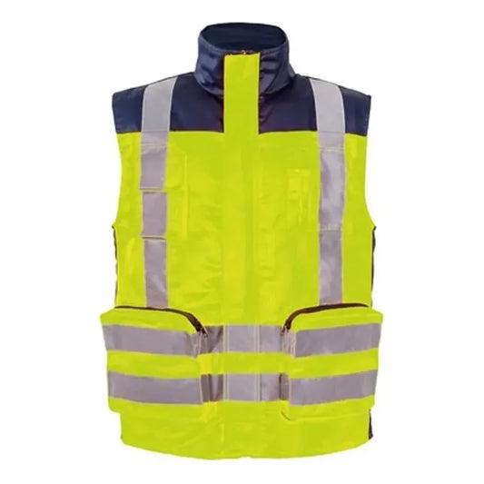 Chaleco Geólogo Bicolor Reflectante 360 Minero Amarillo Amarillo Xl