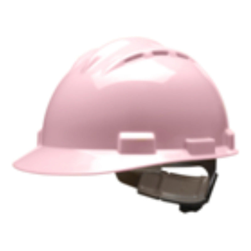 Casco De Seguridad V-gard Rosado Msa