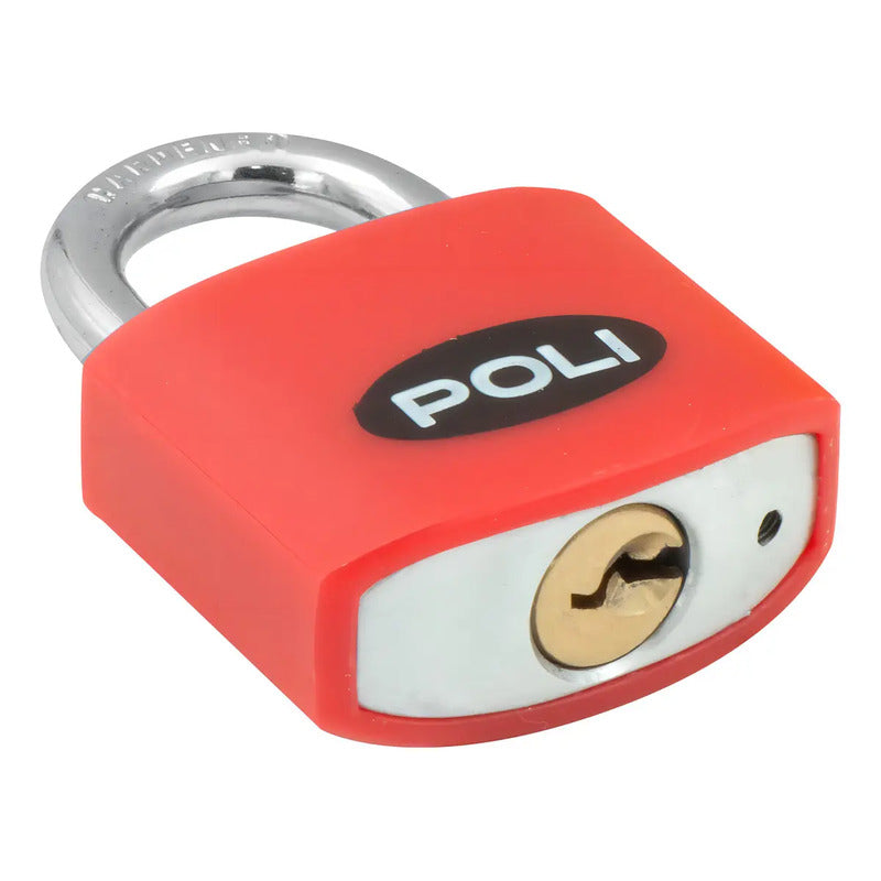 Candado Poli Pop 32mm Rojo