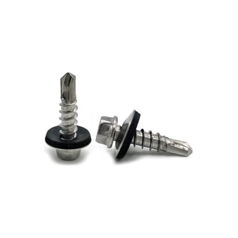 Tornillo Cabeza Hexagonal C/g Punta Broca 8x1/2 (100un)