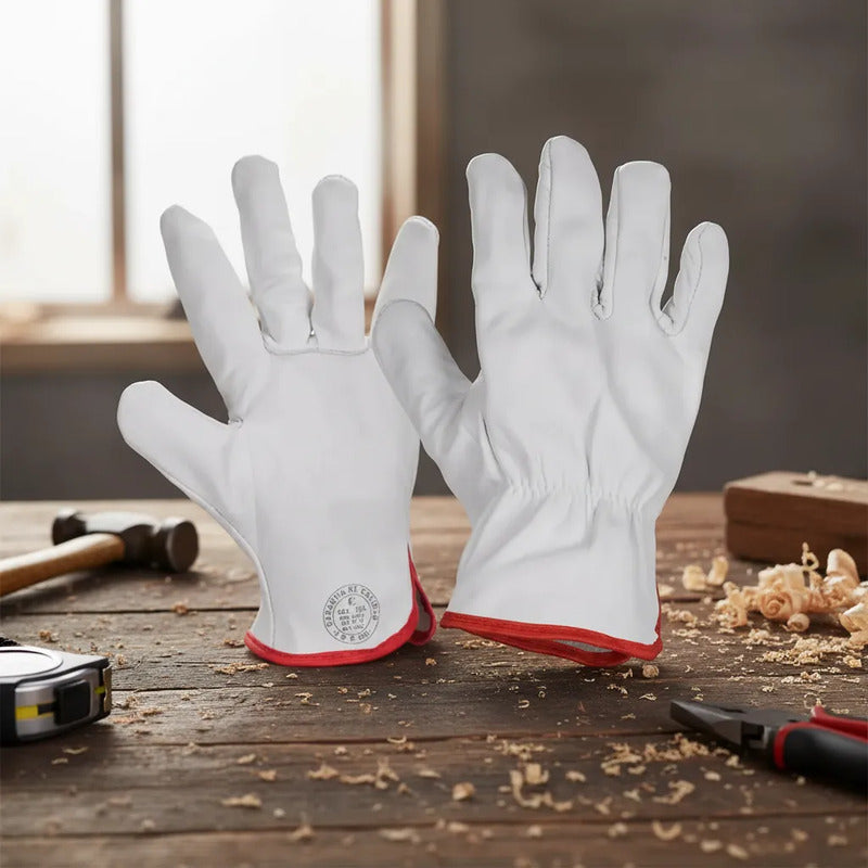 Guante Cabritilla Sin Forro Oferta 2x1 Blanco