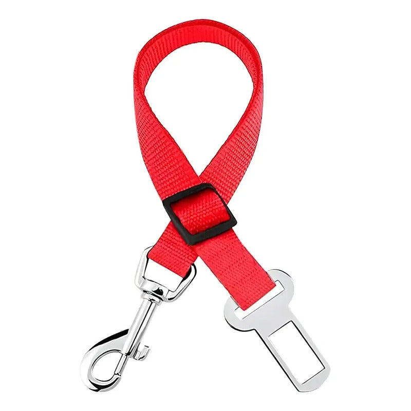 Cinturón De Seguridad Para Mascotas En Auto Arnes Oferta 2x1 Rojo Única