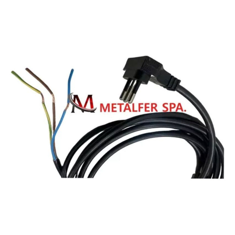 Cable Con Enchufe Inyectado 3 Mts Con Pasa Cable