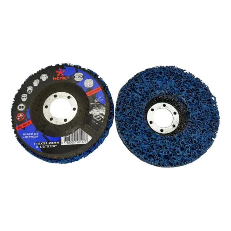 Disco De Limpieza Remueve Pintura Y Oxido Inox 4 1/2 Hemic