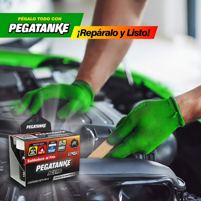 Pegamento Líquido Pegatanke Epoxy Acero Reparación Metales
