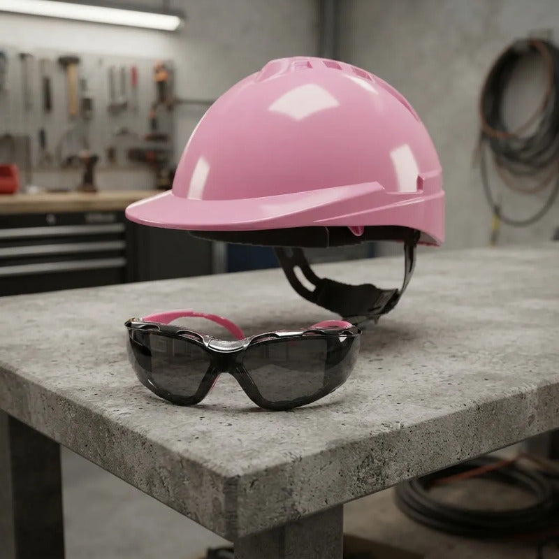 Casco De Seguridad Rosado Libus Y B Foam Rosa Getpro Rosa