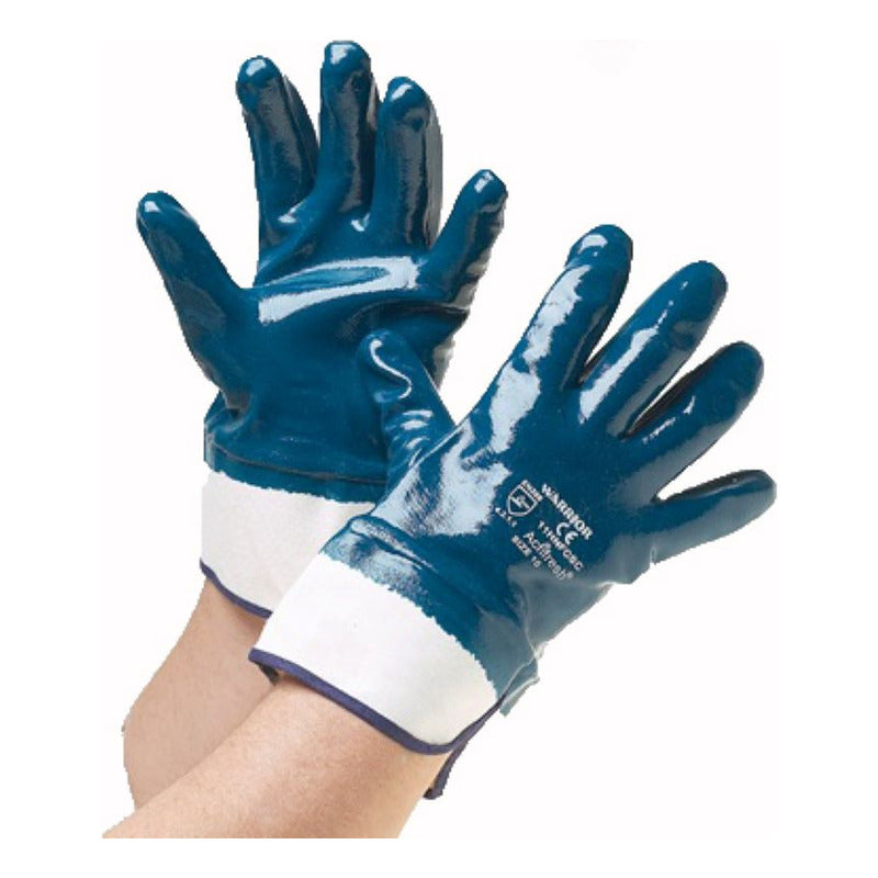 Guantes Flocados Azul Nitrile